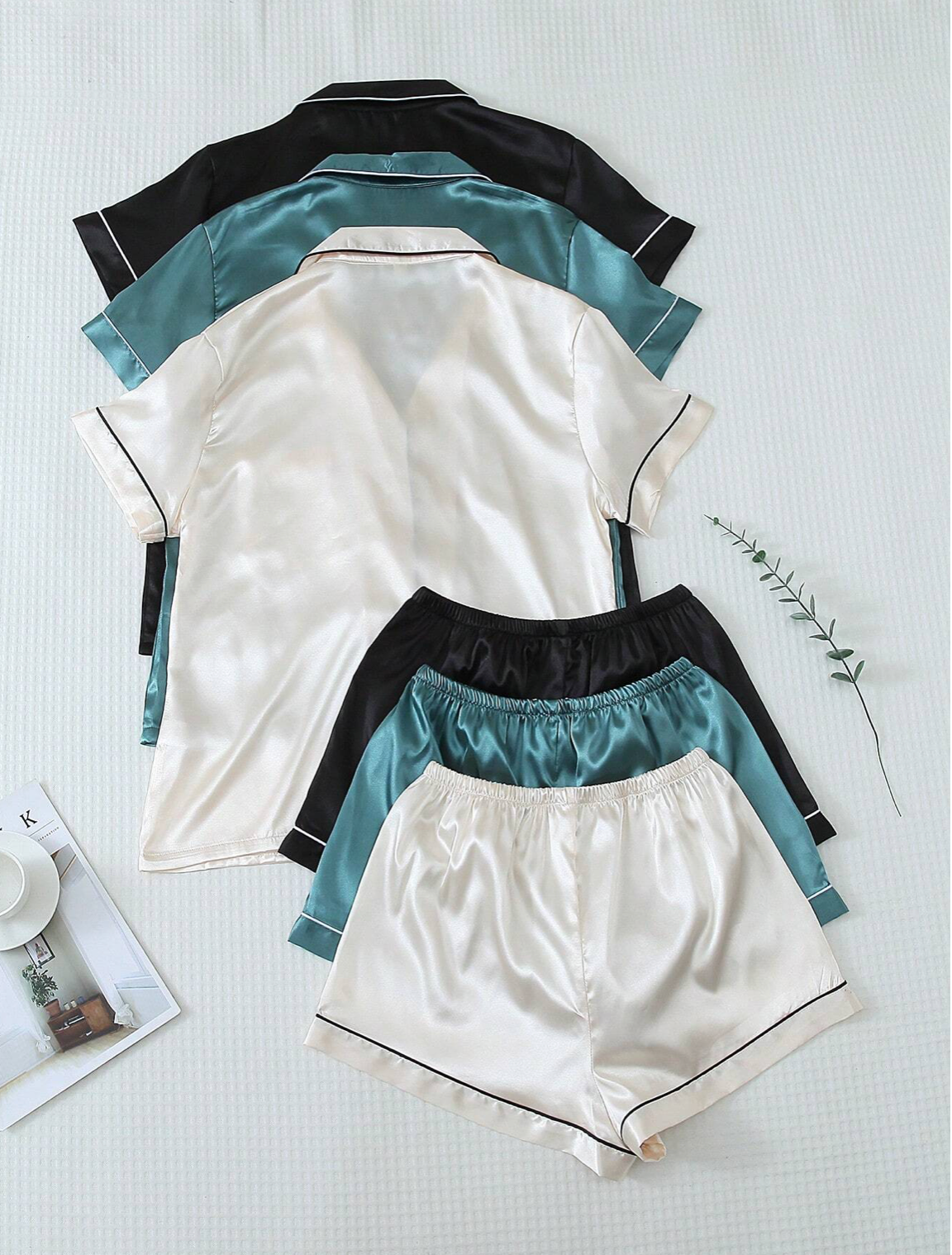 6pc Satin Pajama Set