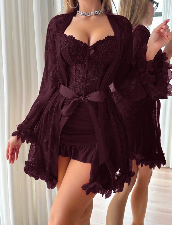 La Delina Plum Dress